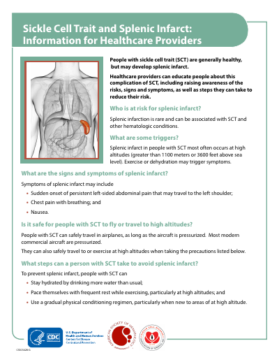 Sickle Cell Trait and Splenic Infarct — Provider Brief preview